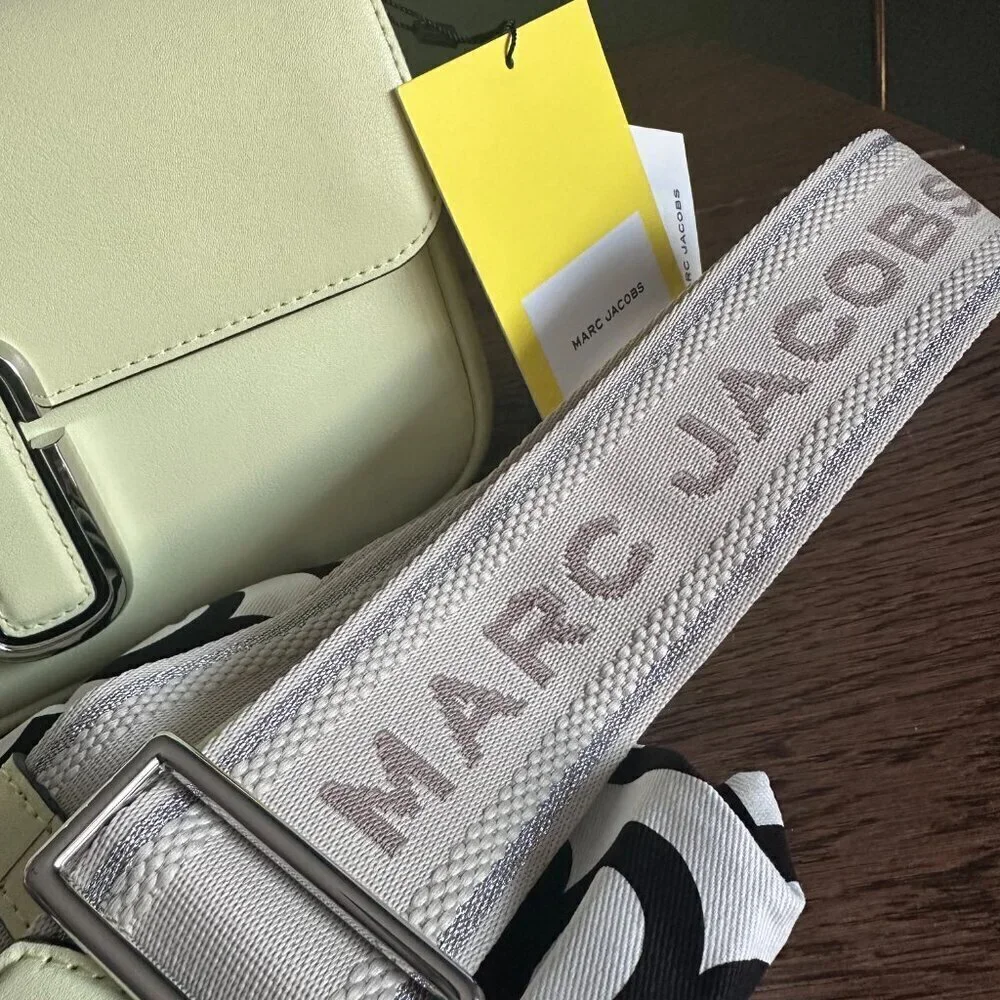 NWT! New Marc Jacobs J Marc Shoulder Bag -Smooth leather -Tender Yellow